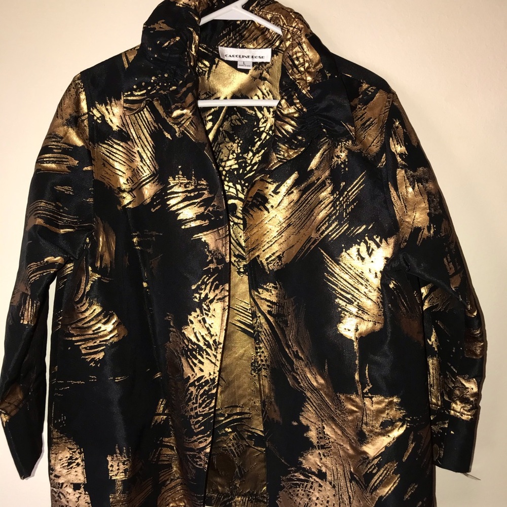 Caroline Rose jacket black and gold